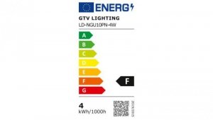 Żarówka LED SMD 2835, GU10, 4W, 300 lm, 4000K, AC220-240V, kąt świecenia 120