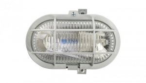 Oprawa kanałowa OVAL 1x60W E27 IIkl. 230V IP44 popielata102011/EU