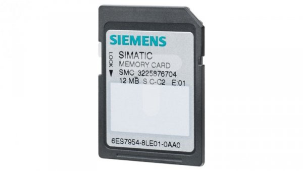 Karta pamięci 12MB SIMATIC S7 do S7-1X00 CPU/SINAMICS 6ES7954-8LE03-0AA0