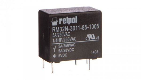 Przekaźniki miniaturowy 1P 5A 5V DC PCB RM32N-3011-85-1005 2615026