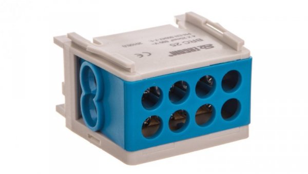 Blok rozdzielczy kompaktowy BRC 25-1/2 niebieski R33RA-02030000501