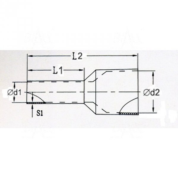 KR060012 Y Tulejka izolow. 6,0mm2x12    100szt