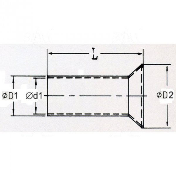 KRN015012 Tulejka nieizolow. 1,5mm2x12   100szt