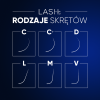 Rzęsy Brązowe LASH.PL Dark  Brown 0.07 MIX skręt C, C+, D, M, L, V 20 pasków