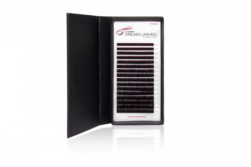   EXCLUSIVELASHES  RZĘSY DREAM LASHES 0,075 SKRĘT B MIX (6-13) 