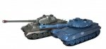 Zestaw wzajemnie walczących czołgów Russian T90 i German King Tiger 27MHz/35Mhz 1:28 RTR