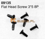 Flat head screw 3*5 8P