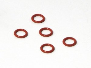 SILICONE O RING SS-045 4.5 X 6.6MM (RED)(5PCS)