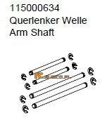 Arm shaft set - Ansmann Virus