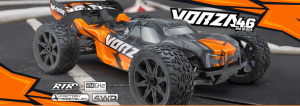 VORZA NITRO TRUGGY 1/8 4WD Nitro Truggy Black Orange Big Block Spalinowy