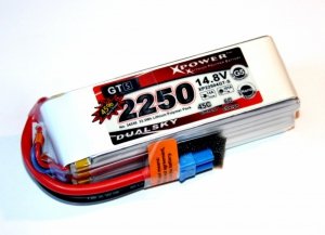 Akumulator Li-po Dualsky 2250 mAh 45C/6C 14.8V