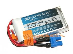 Akumulator Dualsky 1300 mAh 20C 2S1P 7.4V