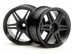 12 SPOKE CORSA WHEEL BLACK 26MM (3MM OFFSET)
