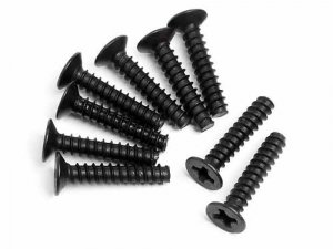 Countersunk Cross Head Self-Tapping Screw M3x15mm (9Pcs)