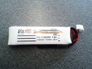 Batterist - akumulator LiPo 2100mAh / 2S - 25C (V2)