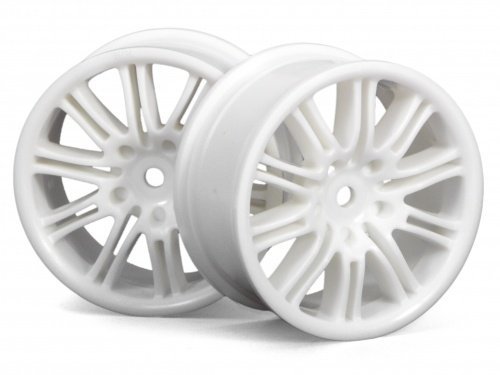 10 SPOKE MOTOR SPORT WHEEL 26MM WHITE