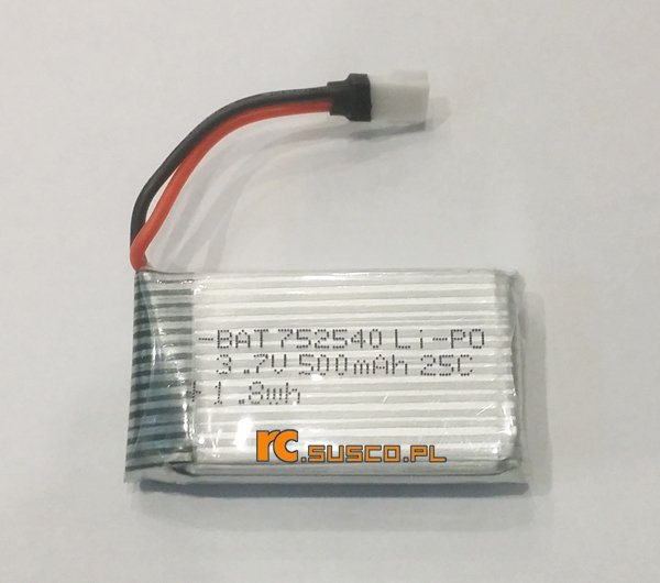 Akumulator li-po 3,7V 500mAh bateria Syma X5C X5SC X5SW SYX5C