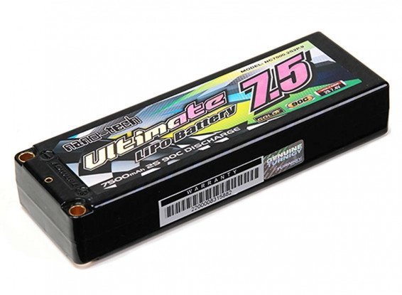 Akumulator LI-PO NANO-TECH Ultimate 7500mah 2S2P 90C Hardcase LiPo Pack (ROAR &amp; BRCA Approved)