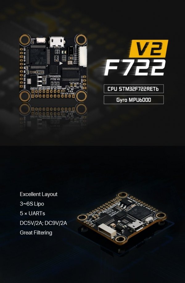  FOXEER F722 V2 FPV OSD Flight Controller