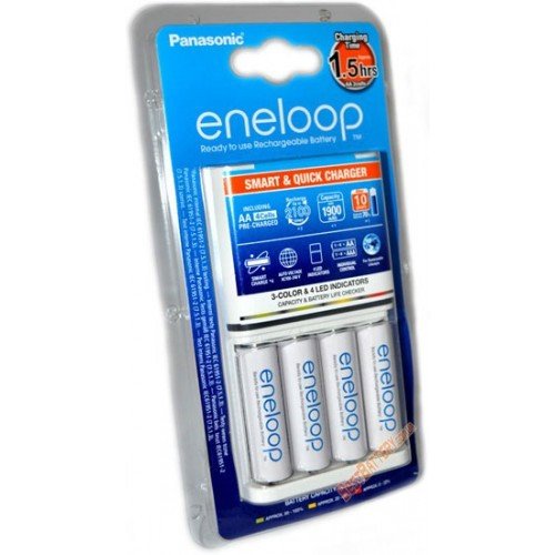 Ładowarka Eneloop BQ-CC55E Szybka + 4xAA Eneloop 1900mAh (AA/AAA)