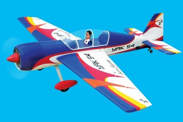 Model akroacyjny YAK 54  - Red/Blue/Yellow/White 1,7m ARF