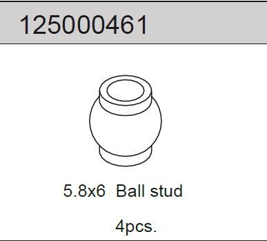 Ballhead 5.8x6 (4) 2WD 