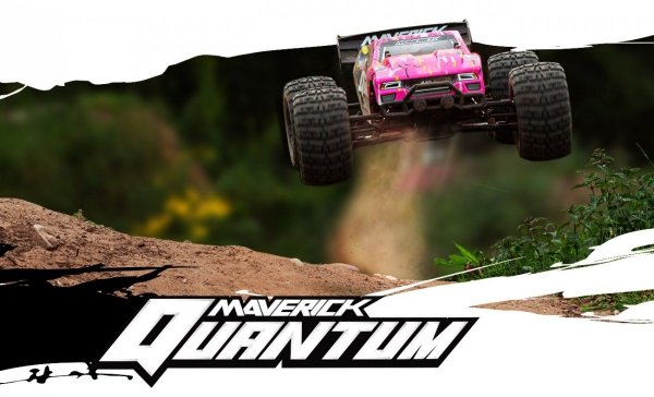 NOWOŚĆ! MAVERICK Quantum XT Szczotkowy 1/10 4WD Truggy RTR (Pink-Różowy)