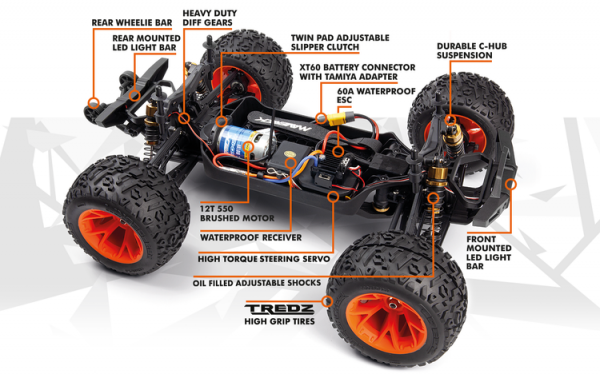 Maverick Quantum2 MT 1/10 4WD Shaft Driven Monster Truck
