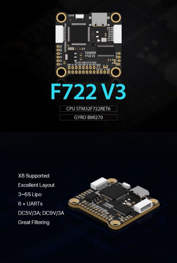 FOXEER F722 V3 FPV Flight Controller OSD / HD