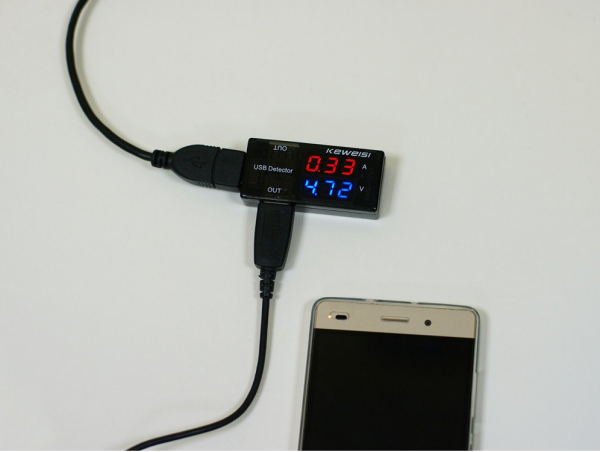 Woltomierz i Amperomierz - Tester USB - Miernik KEWEISI