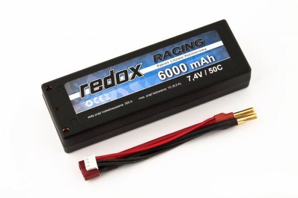 Redox RACING 6000 mAh 7,4V 50C - samochodowy pakiet LiPo