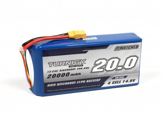 Akumulator LiPo Turnigy 20000mAh 4S 12C Battery Pack XT90