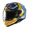 HJC KASK INTEGRALNY F71 MONKEY DJ BLUE/ORANGE