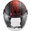 KASK LS2 OF558 SPHERE LUX SNAKE MATT BLACK RED