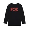 FOX KOSZULKA  DŁUGI RĘKAW FOX JUNIOR HERITAGE BLAC
