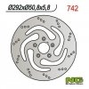 NG742 TARCZA HAMULCOWA HARLEY-DAVIDSON 883/1340 84-98 (292X50,8X5,8) (5X8,5MM)