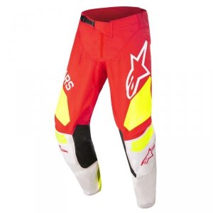 ALPINESTARS SPODNIE OFF-ROAD TECHSTAR FACT F RED/W