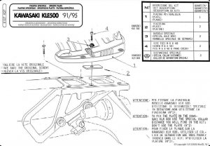 Kappa K27 Stelaż Kufra Kawasaki Kle 500 (91-04)