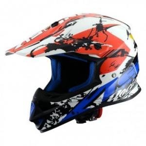 ASTONE Kask crossowy MX600 GRAPHIC GIANT BLUE/WHITE/RED
