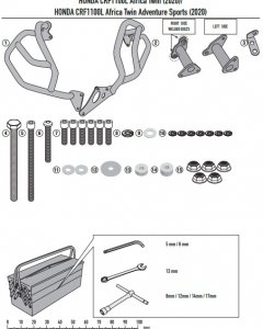 GIVI GITN1178 GMOLE SILNIKA HONDA CRF1100L Africa