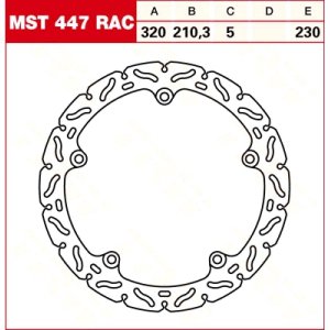 TRW Tarcza hamulcowa MST447RAC HONDA NC 700 X 670