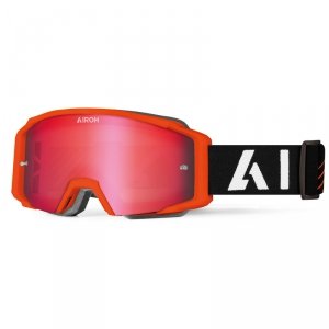 AIROH GOGLE BLAST XR1 ORANGE MATT SZYBA RED MIRROR