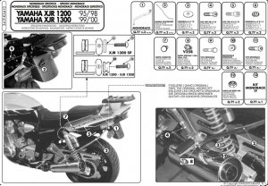Kappa K3410 Stelaż centralny do Yamaha XJR