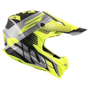 GIVI KASK CROSS 60.1 FRESH ECE SZARY/CZAR/ŻÓŁT MAT