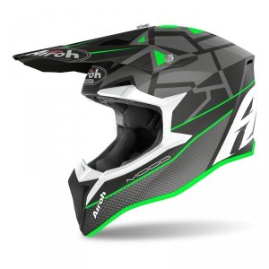 AIROH KASK OFF-ROAD WRAAP MOOD GREEN MATT