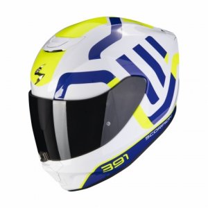 SCORPION KASK INTEGRALNY EXO-391 AROK WH-BL-NE YEL