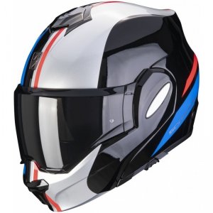 SCORPION KASK SZCZĘKOWY EXO-TECH FORZA Bl-Sil-Red