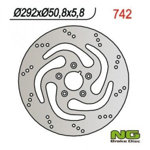 NG742 TARCZA HAMULCOWA HARLEY-DAVIDSON 883/1340 84-98 (292X50,8X5,8) (5X8,5MM)