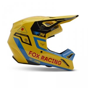 FOX KASK OFF-ROAD  V1 RACE SPEC PALE YELLOW