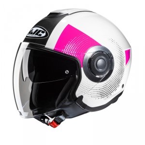 HJC KASK OTWARTY I40N PYLE WHITE/PINK